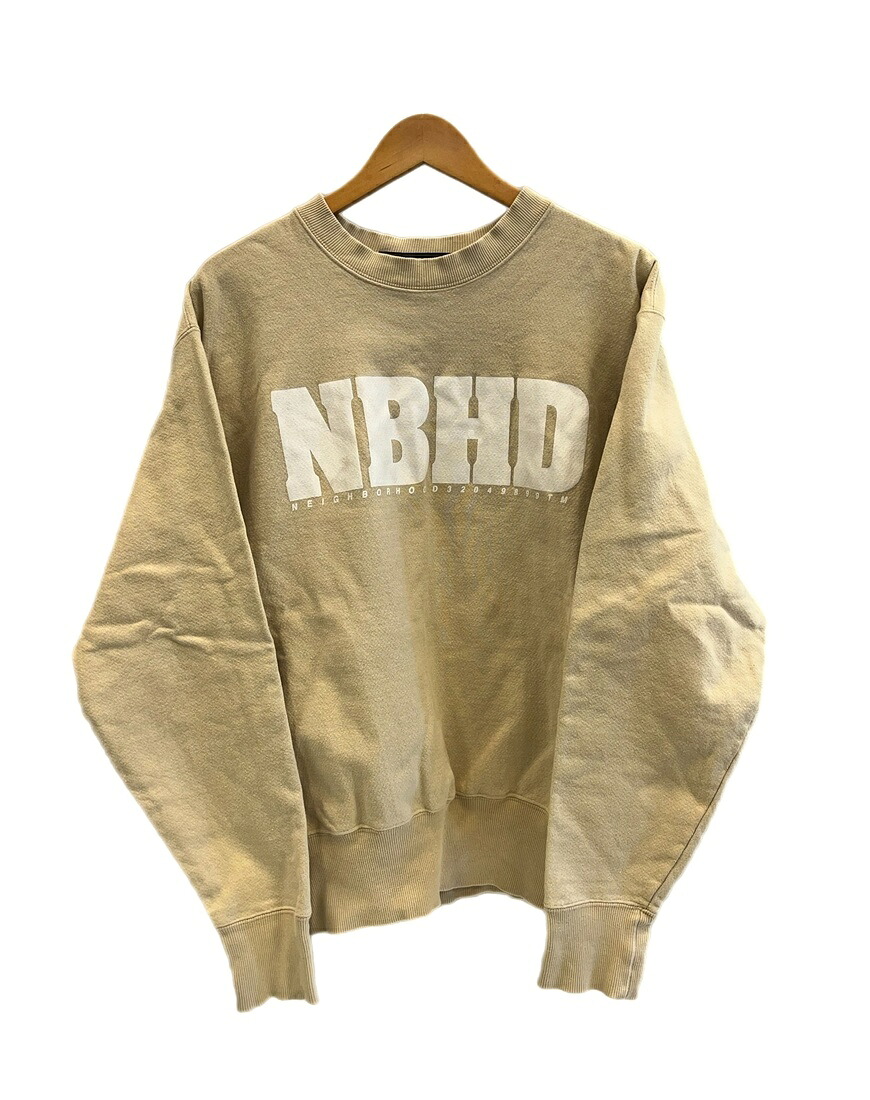 【中古】ネイバーフッド NEIGHBORHOOD 90s Crewneck 労働者の一団素っ首 ティーシャツ すべり出し引き船 流汗 ベージュ L大きさ 101MT-5728