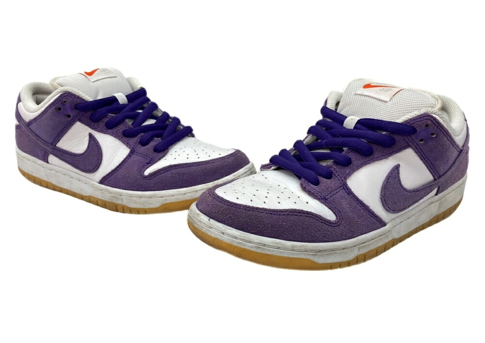 【中古】 ナイキ NIKE 23年製 SB DUNK LOW PRO ISO ORAGE LABEL COURT PURPLE ダンク 置き目 置き目とり捨てる シューズ 白 紫 DV5464-500 メンズ靴 スニーカー 白いこと 27.5糎 104S-1159