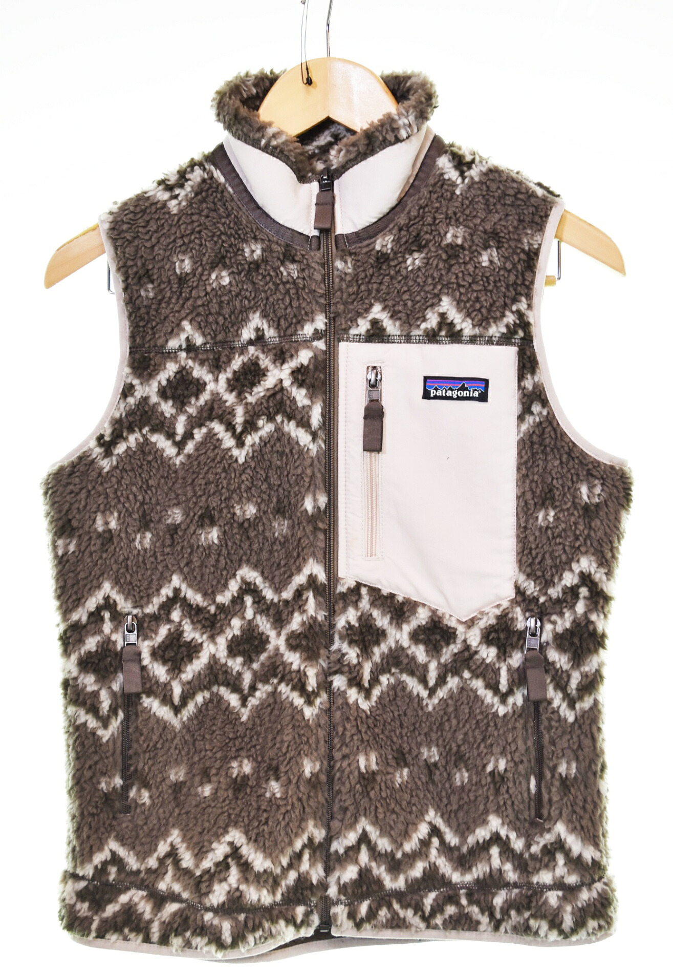【中古】パタゴニア PATAGONIA Classic Retro-X Vest フリースベスト 23083FA21 限りない マルチ色合い S大いさ 103LT-178 レディースファッション-トップス