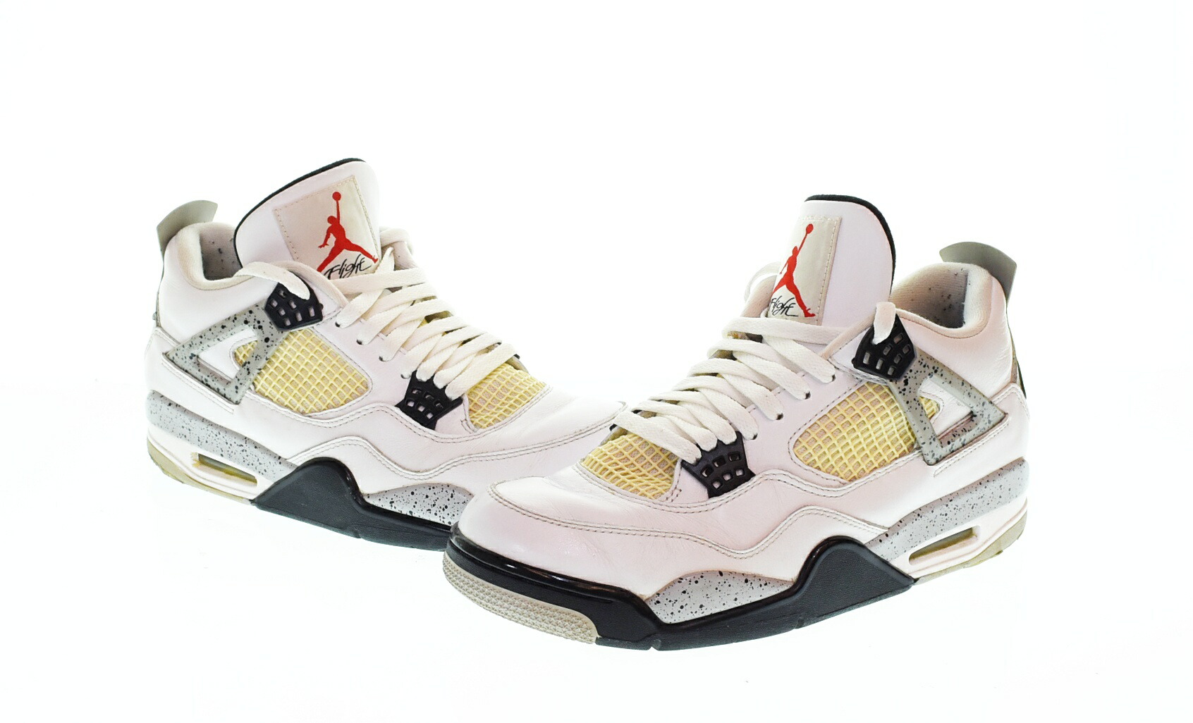 【中古】ナイキ NIKE Air Jordan 4 Retro White Cement エアジョーダン 4 レトロ 白いこと セメント質 840606-192 メンズ靴 スニーカー 白いこと 27.5珊 103S-1470