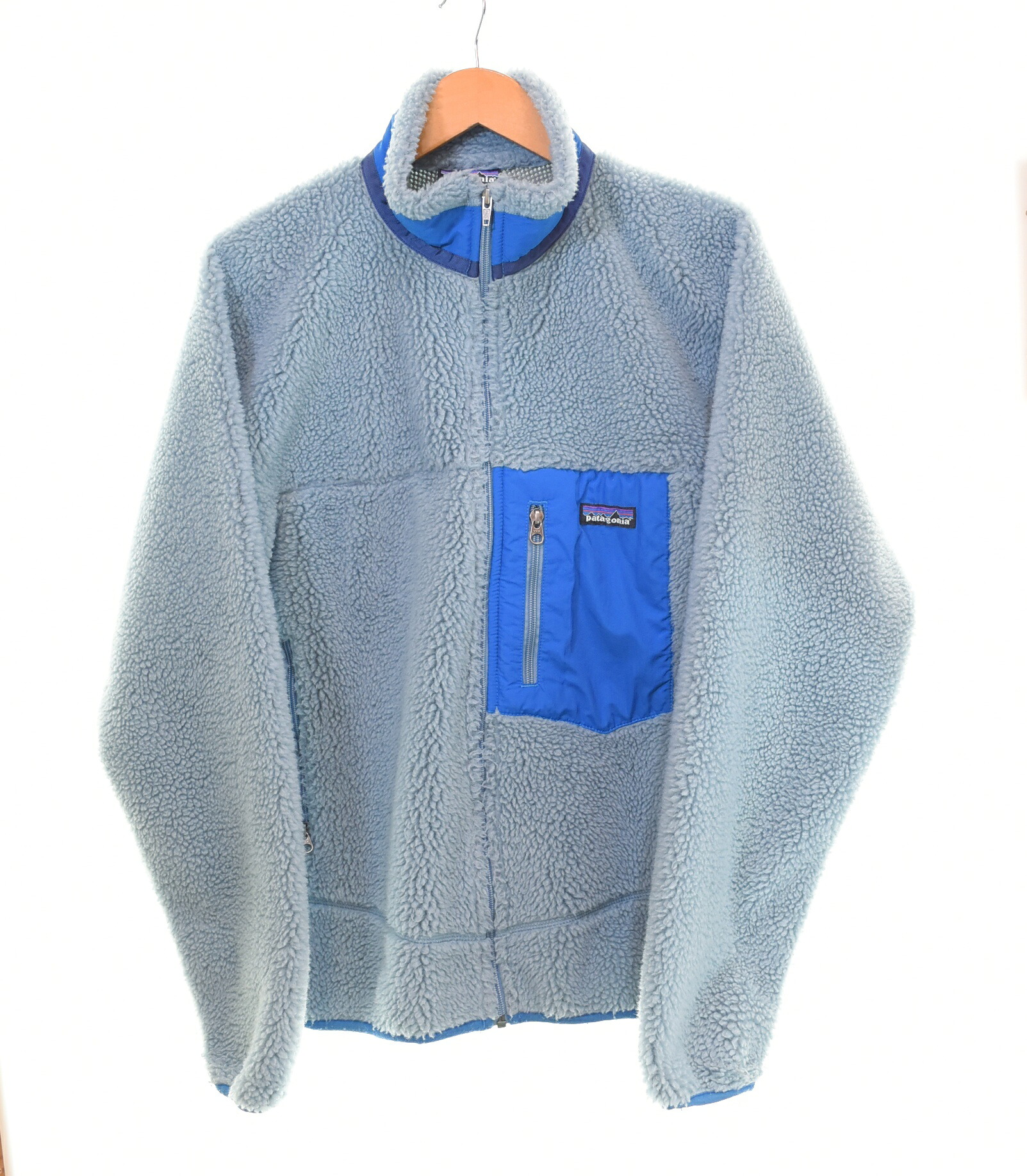 【中古】パタゴニア PATAGONIA 12AW Classic Retro-X Jacket クラックレトロX フリース Fleece アウトドア ボア ジャケット 23055FA12 ジャケット ブルー Mサイズ 103MT-3964｜ドンドンサガール