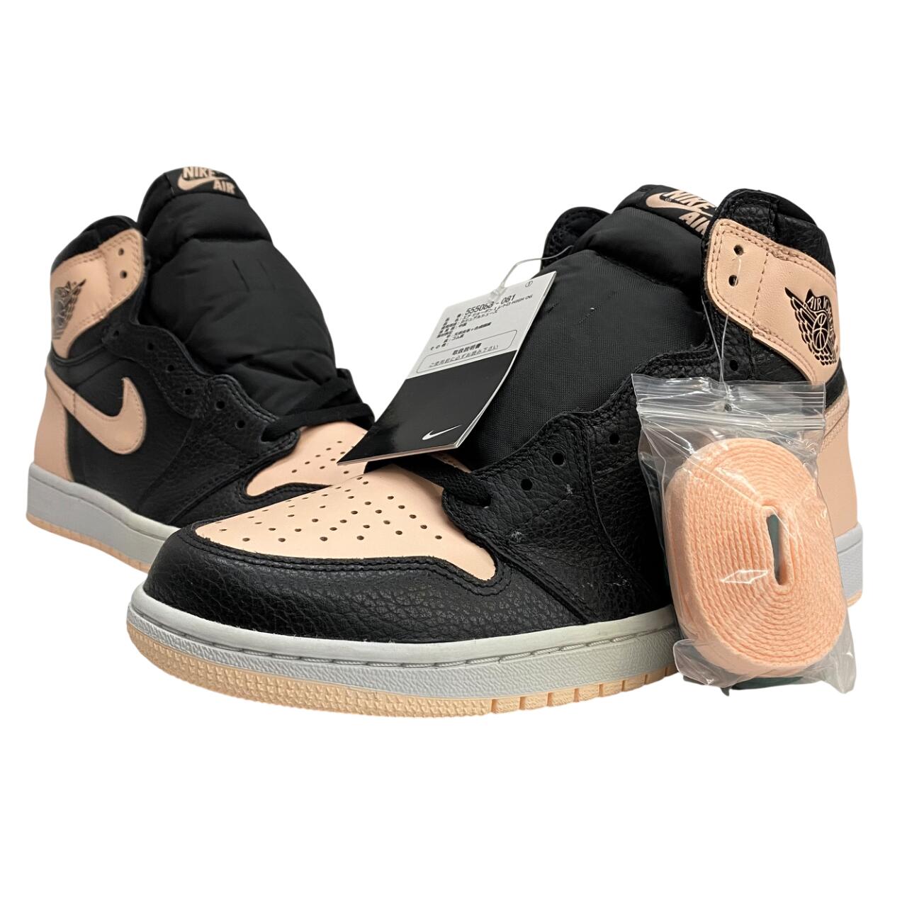 【中古】ナイキ NIKE AIR JORDAN 1 RETRO HIGH OG 黒いこと/クリムゾンティント 555088-081 メンズ靴 スニーカー サクラ色 27.5糎大きさ 201-shoes1643