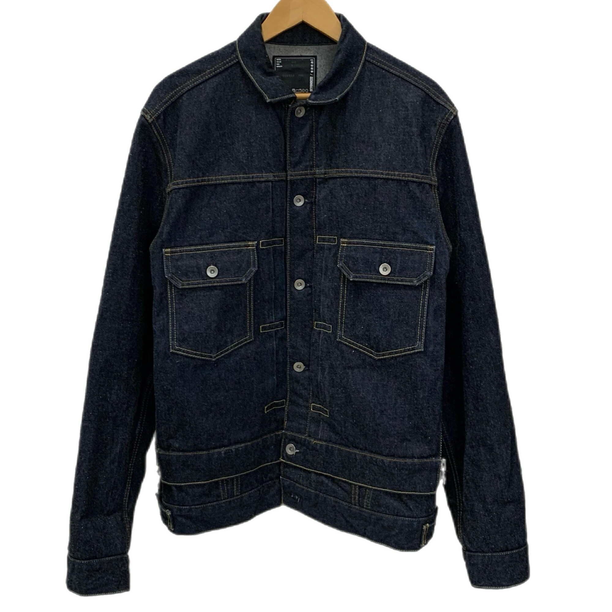 【中古】サカイ sacai ビヨンデックス BEYONDEXX ジーンズ上衣 20-02412M 上衣 米国海軍 3大きさ 201MT-5357