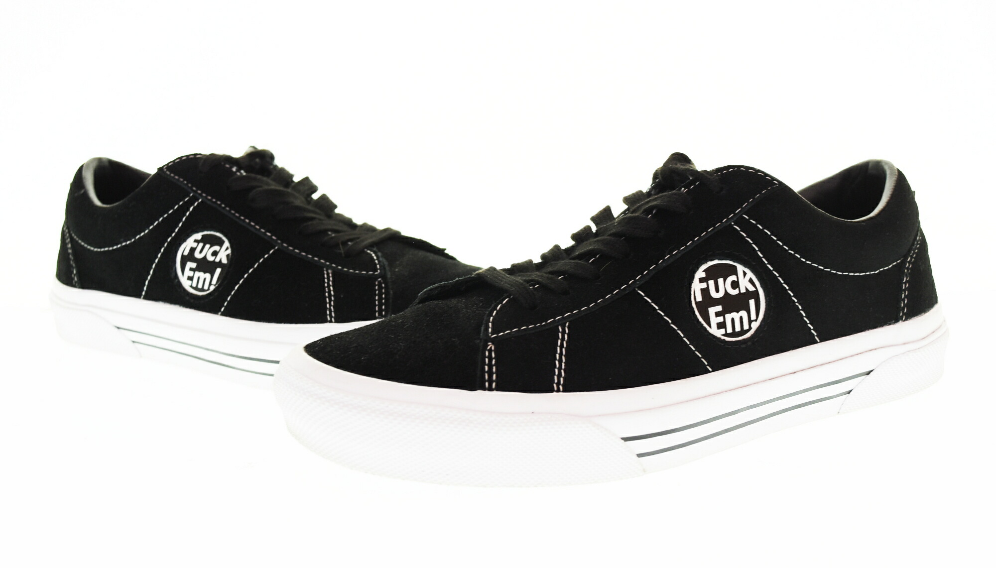 【中古】バンズ VANS  SUPREME  Skate Sid S Fuck Em シド メンズ靴 スニーカー ブラック 26.5cm 103S-1512