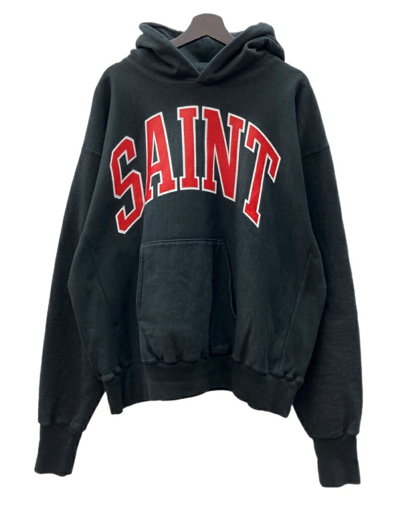 SAINT MICHAEL セントマイケル 23AW 日本製 HOODIE / LOGO ロゴ刺繍 スウェットプルオーバーパーカー SM-A23-0000-028 XL GRAY SAINT Mxxxxxx トップス【新古品】【中古】【SAINT MICHAEL】 新品 SAINT MICHAEL セントマイケル 23AW HOODIE / LOGO ロゴ刺繍
