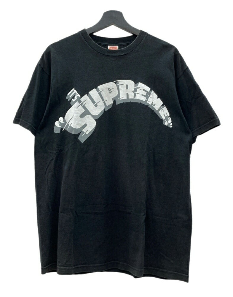 【中古】 シュプリーム SUPREME It\u0027s Supreme Tee イッツ シュプリーム プルオーバー 超人 パロディー 労働者の一団素っ首 半袖 黒 プルオーバー 刷り上げる 黒いこと L大きさ 104MT-2818