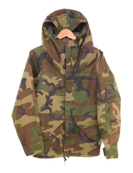 【中古】ミリタリー Military 80s US ARMY ECWCS GORE-TEX PARKA 1st ALPHA社製 亜米利加軍 ゴアテックス  前期 DLA100-87-C-0601 XS-XS 上衣 マルチ色合い 103MT-4097