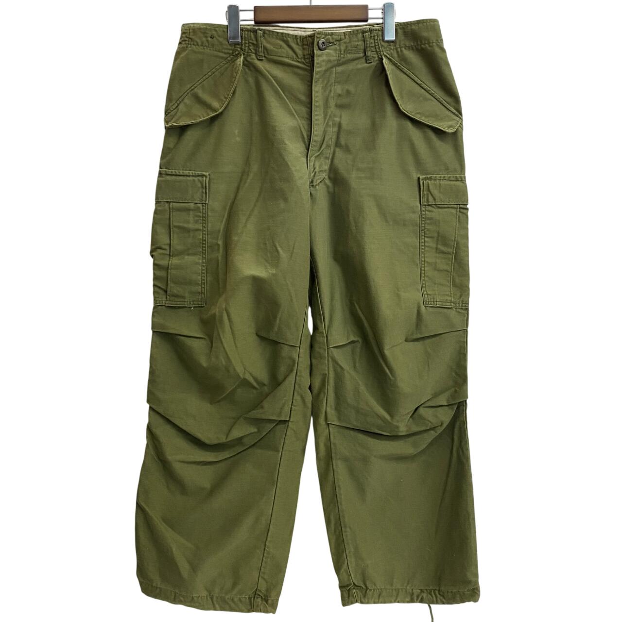 【中古】ミリタリー MILITARY 60's US.ARMY M-65 フィールドパンツ アルミジップ カーゴパンツ グリーン 201MB-1352 VB|ドンドンサガール