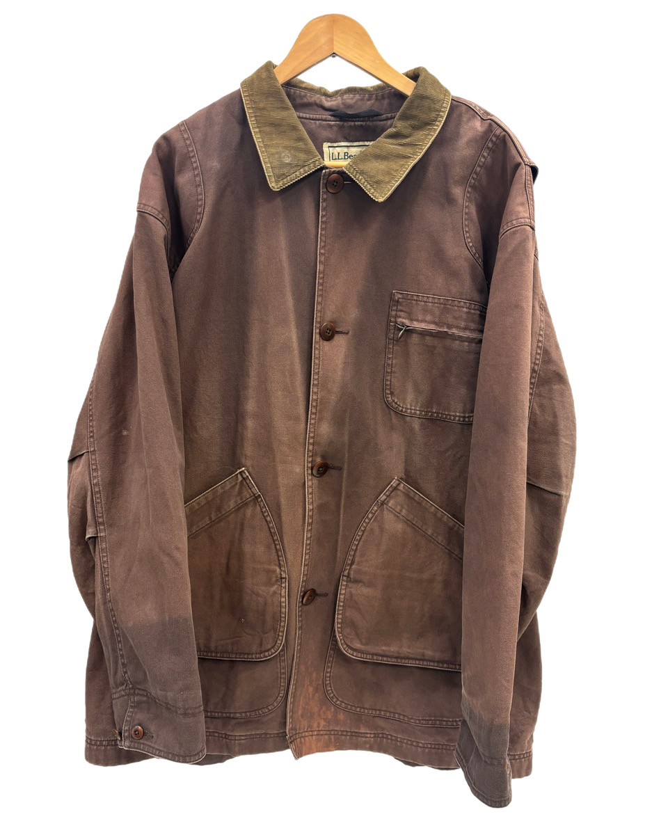 【中古】エルエルビーン L.L.Bean 90\u0027s 00\u0027s Duck Hunting Jacket 間鴨 遊猟 上衣 茶 XXL 上衣 赤銅色 101MT-5939