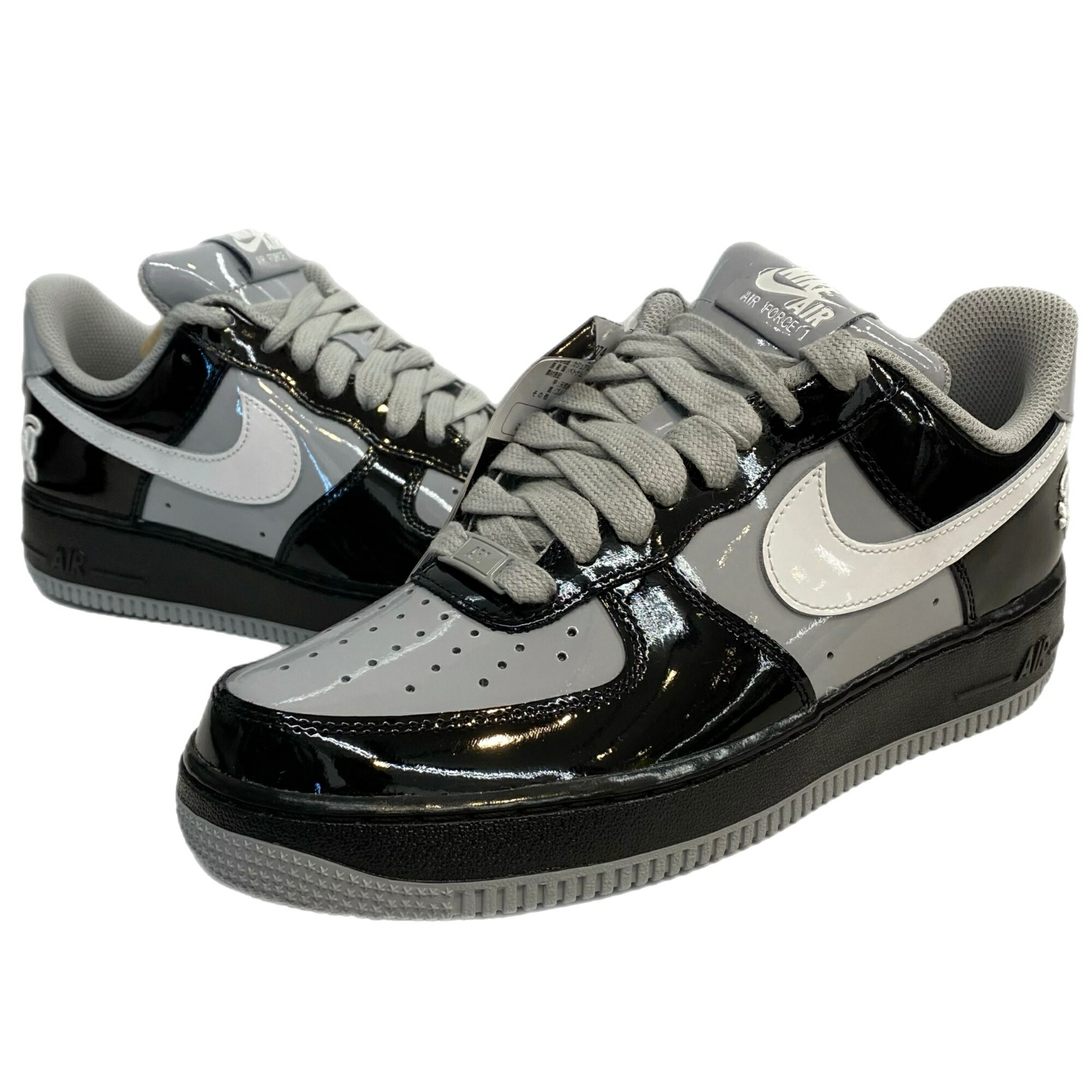 【中古】ナイキ NIKE セントラルシー Central Cee 共同研究 Air Force 1 Low IO9974-010  メンズ靴 スニーカー 薄墨色 25.5珊大きさ 201-shoes1649