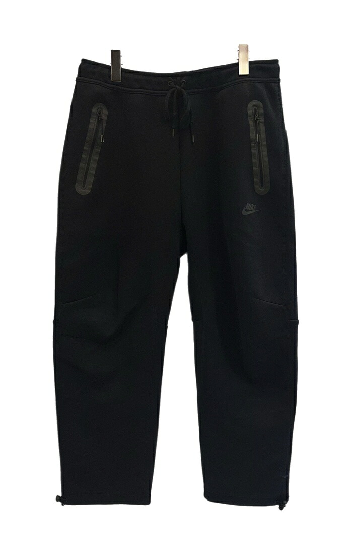 【中古】ナイキ NIKE Tech Men's Fleece Open-Hem Pants テック メンズ フリース オープンヘム パンツ 黒 HJ6534-010 ブラック LLサイズ XL 101MB-915｜ドンドンサガール