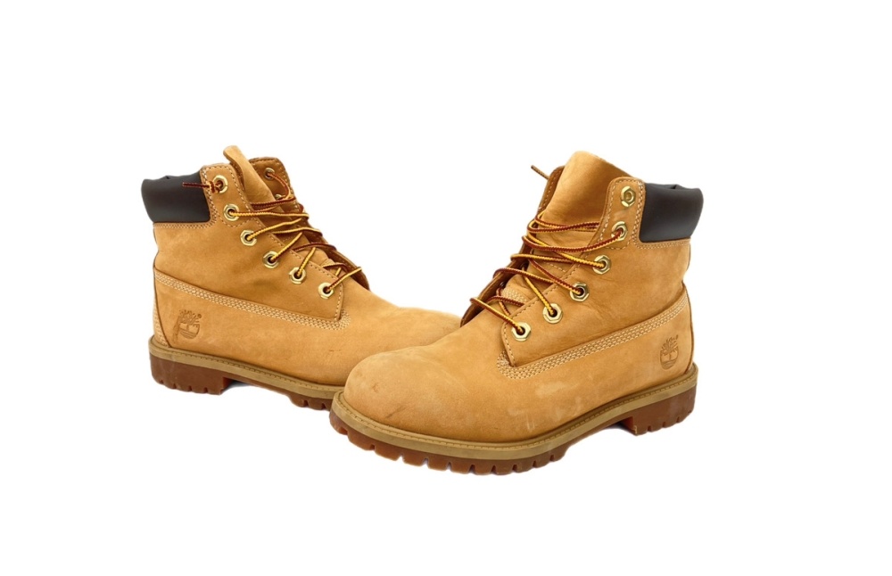 【中古】 ティンバーランド Timberland 6インチ プレミアム ウォータープルーフ ブーツ 6ホール イエローブーツ ベトナム製 BROWN 茶色 BEIGE ベージュ系 キャメル 12909 3759 レディース靴 ブーツ ワーク ブラウン 23.5cm 104S-1185
