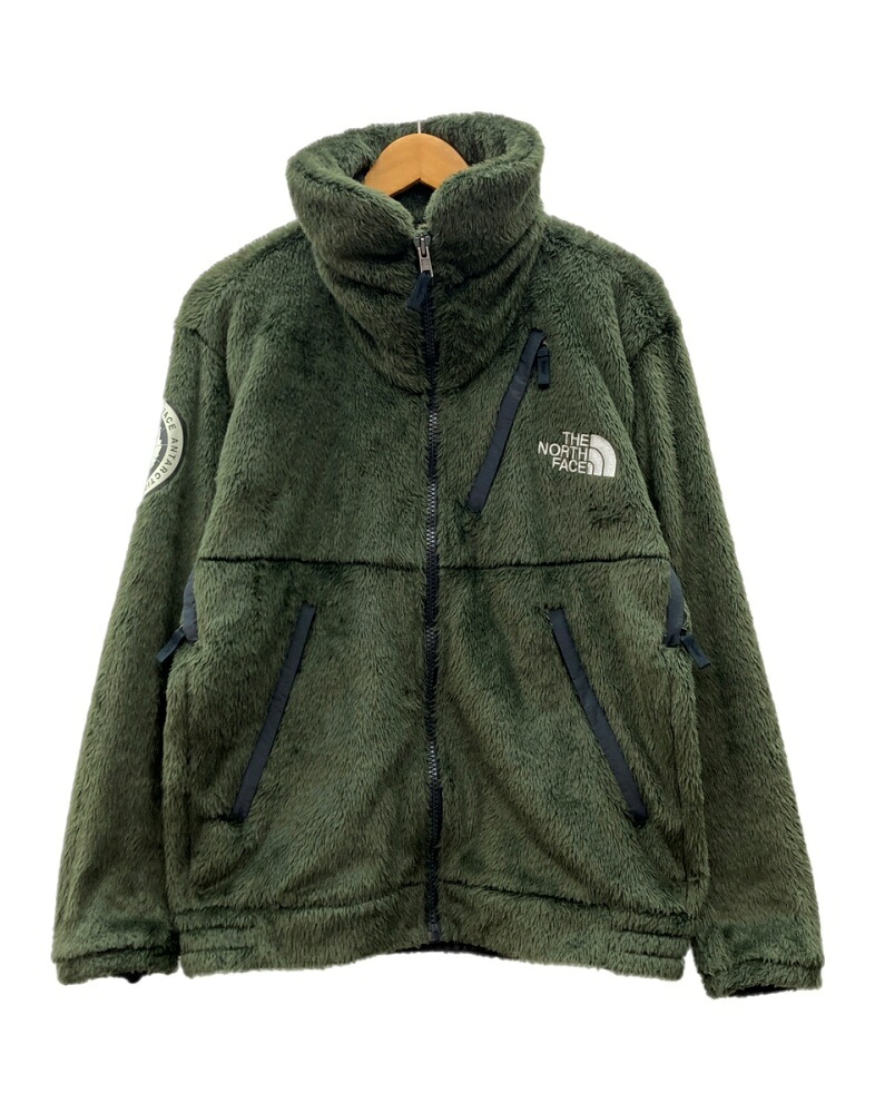 【中古】 ザノースフェイス THE NORTH FACE Antarctica Versa Loft Jacket アンタークティカ バーサ ロフト ジャケット ジップアップ ファー アウトドア 緑 NA61930 ジャケット ロゴ グリーン Lサイズ 104MT-2943|ドンドンサガール