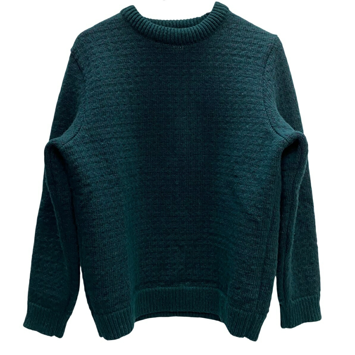 【中古】エルエルビーン L.L.Bean バーズアイニット ノルウェー製 259447 セーター グリーン Mサイズ 201MT-5589 VB|ドンドンサガール