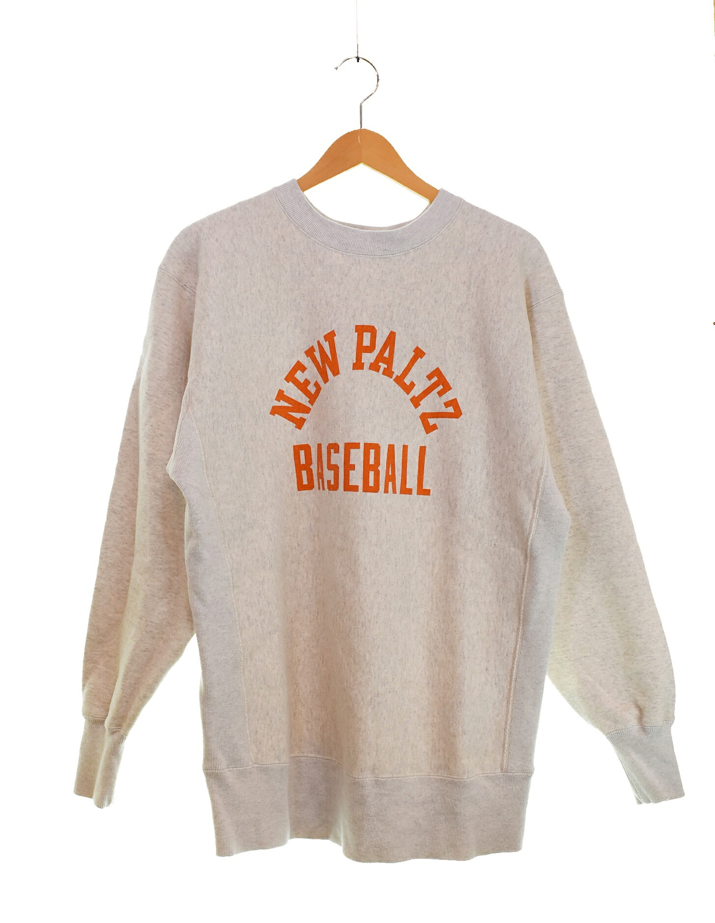 【中古】はやりっ児 Champion TRUE TO ARCHIVES NEW PALTS BASEBALL REVERSE WEAVE  トルートゥーアーカイブス リバースウィーブ C3-W033 流汗 薄墨色 L大いさ 103MT-4247 メンズファッション-トップス-スウェット・トレーナー