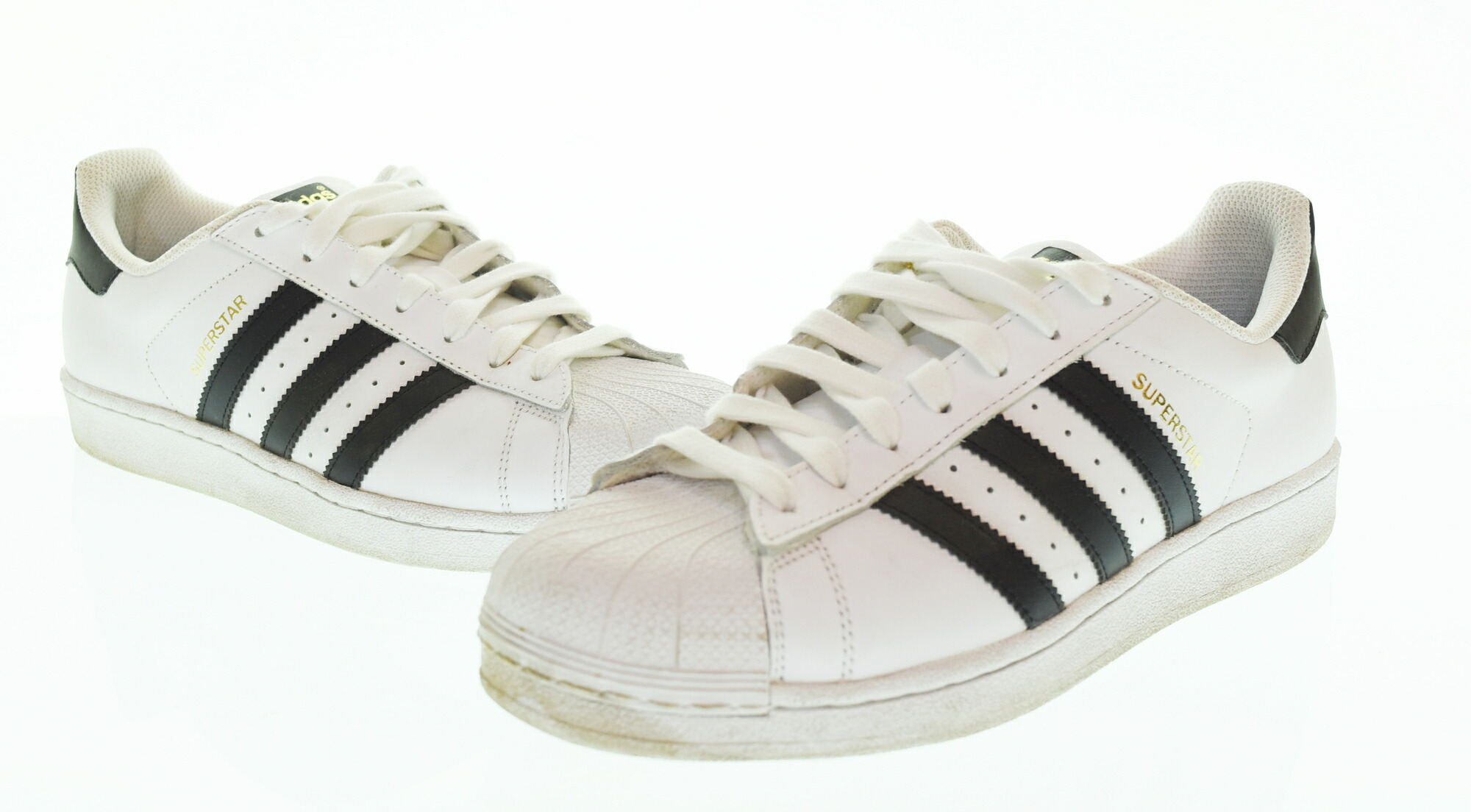 【中古】アディダス adidas SUPERSTAR FOUNDATION スーパースター メンズ靴 スニーカー ホワイト 27cm 103S-1556