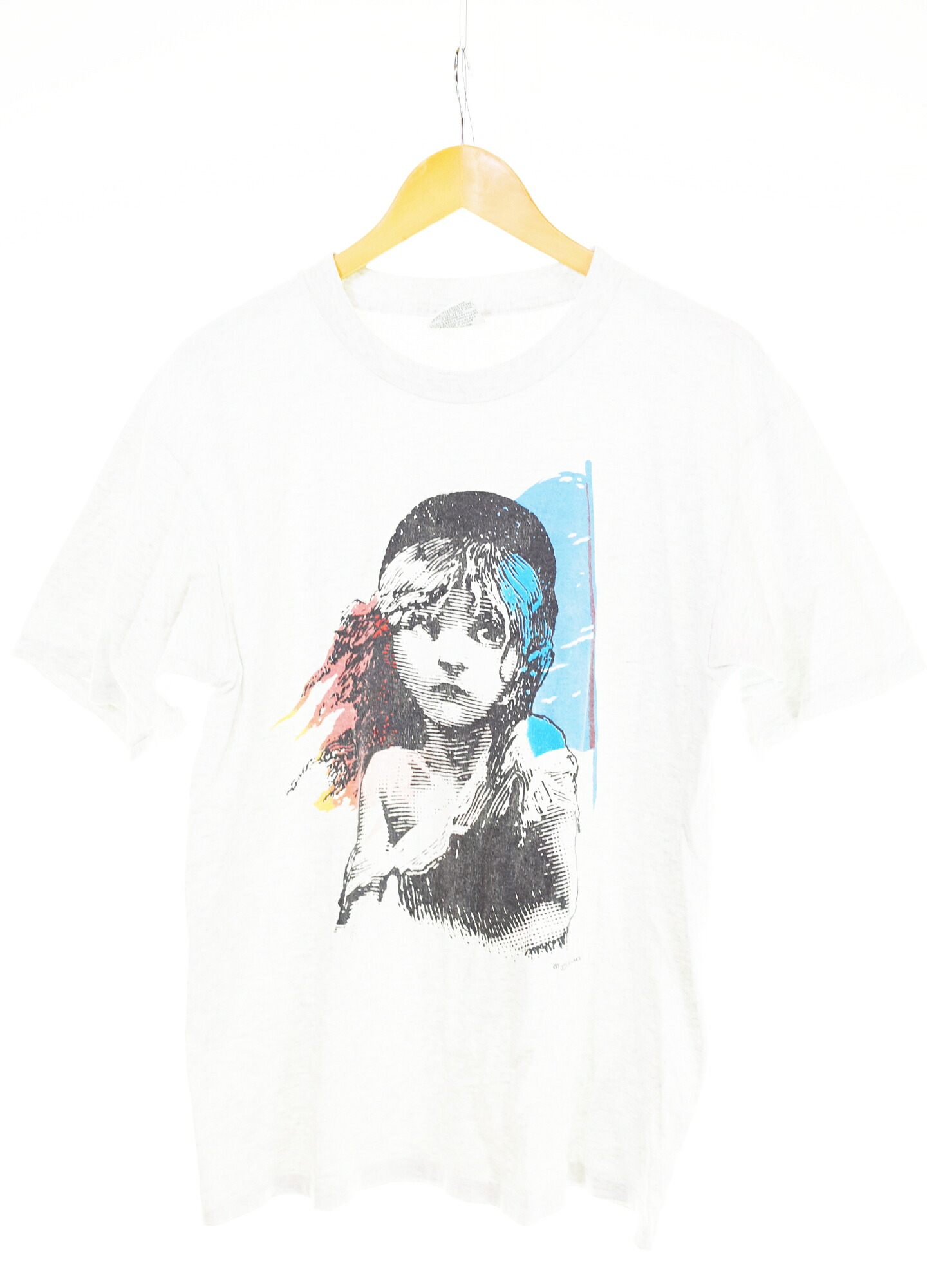 【中古】ヴィンテージ Vintage 80年月日 USA製 Les Miserables 出版権86年 レミゼラブル 刷り上げる プルオーバー  プルオーバー 薄墨色 L大きさ 103MT-4253