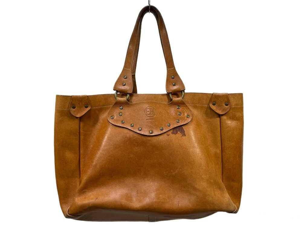 【中古】アーリーハリウッド early HOLLYWOOD なめし革 トートバッグ メンズ 赤銅色 601bag-35