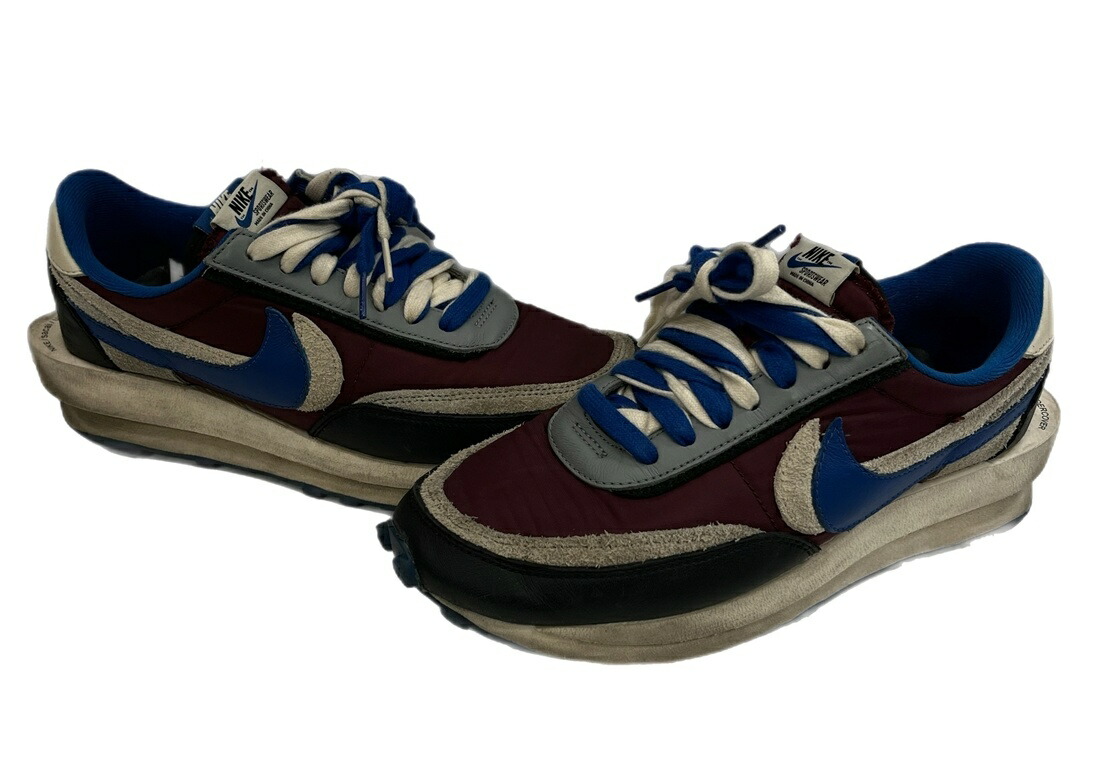 【中古】ナイキ NIKE ×UNDERCOVER×sacai Waffle Night Maroon  アンダー覆いかぶせる×サカイ ワーヘル ナイトマルーン DJ4877-600 メンズ靴 スニーカー マルチ色つや 27.5糎 101sh-2566