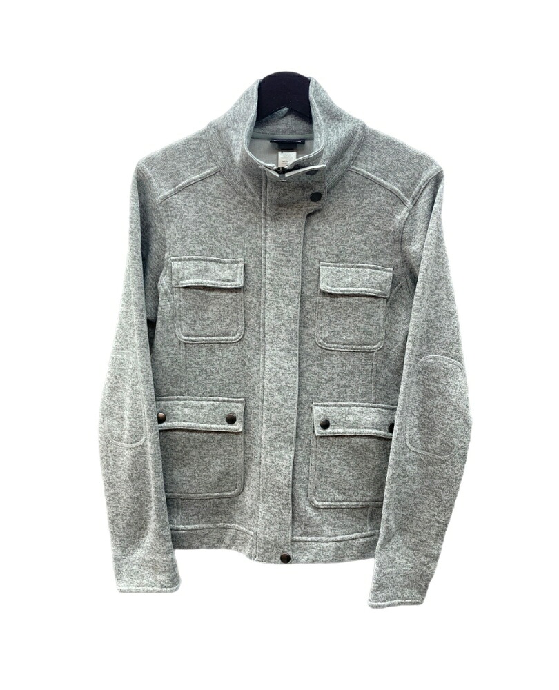 【中古】 パタゴニア Patagonia ベターセータージャケット BETTER SWEATER JACKET ライトアウター ジップアップ ハイネック アウトドア Y2K テック GRAY 灰色 25530FA13 ジャケット 無地 グレー Mサイズ 104LT-431｜ドンドンサガール