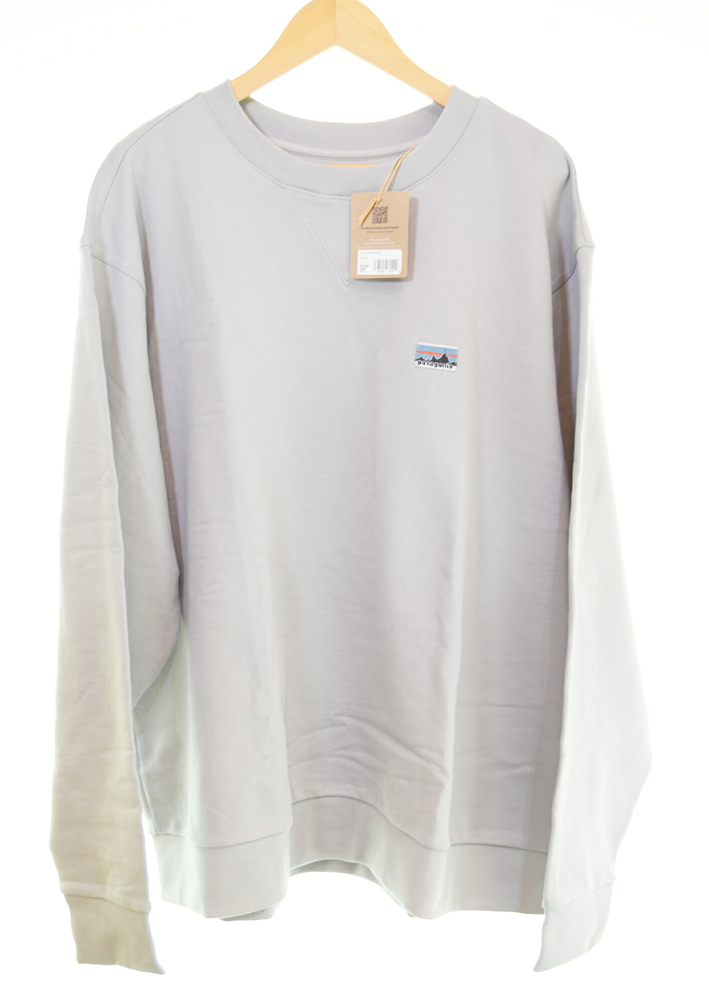 【中古】パタゴニア PATAGONIA Daily Crewneck Sweatshirt デイリー・クルーネック・スウェットシャツ  22765 汗水 薄墨色 LL大きさ 103MT-4289
