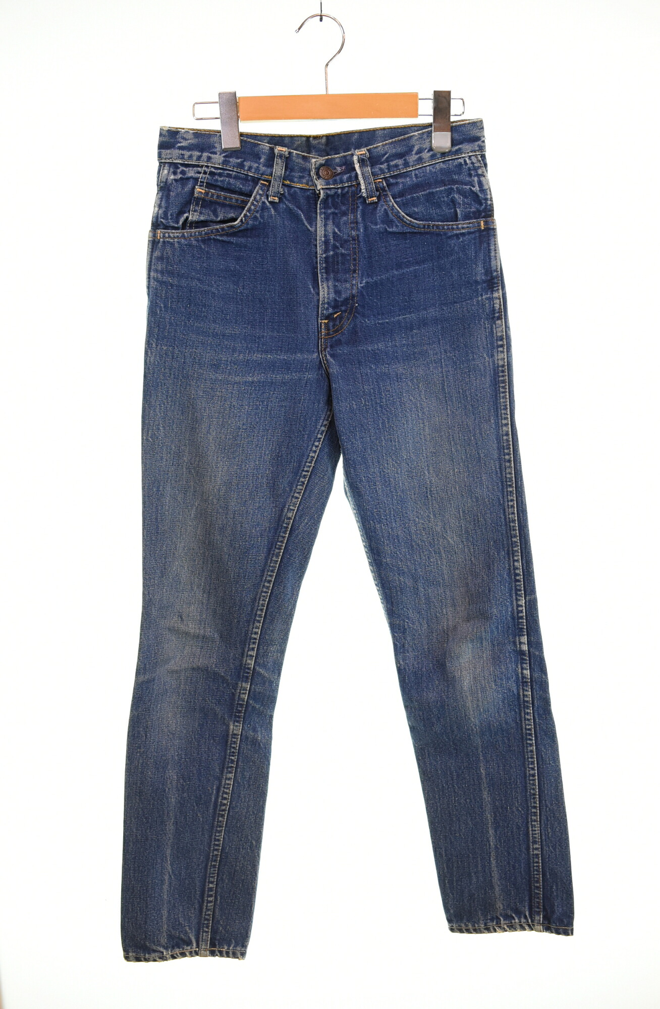 【中古】リーバイス Levi 60 - 70 606 BIG E オレンジタブ 42 TALON タロン ボタン裏 8 刻印 60年代 70年代 VINTAGE DENIM ヴィンテージ デニム スリム 希少 デニム ブルー 103MB-911