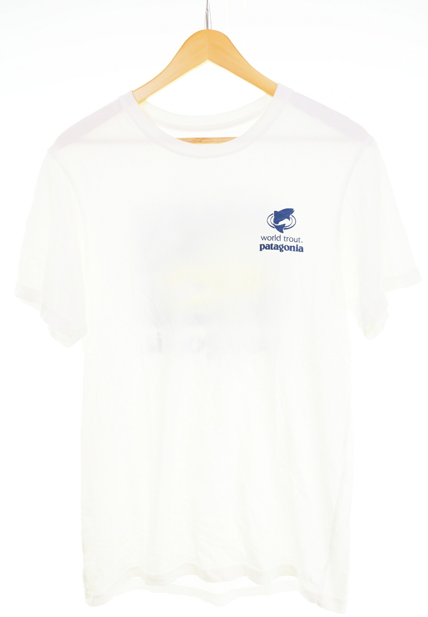 【中古】パタゴニア PATAGONIA world trout トラウト TEE プルオーバー 白いこと S大きさ 103MT-4305