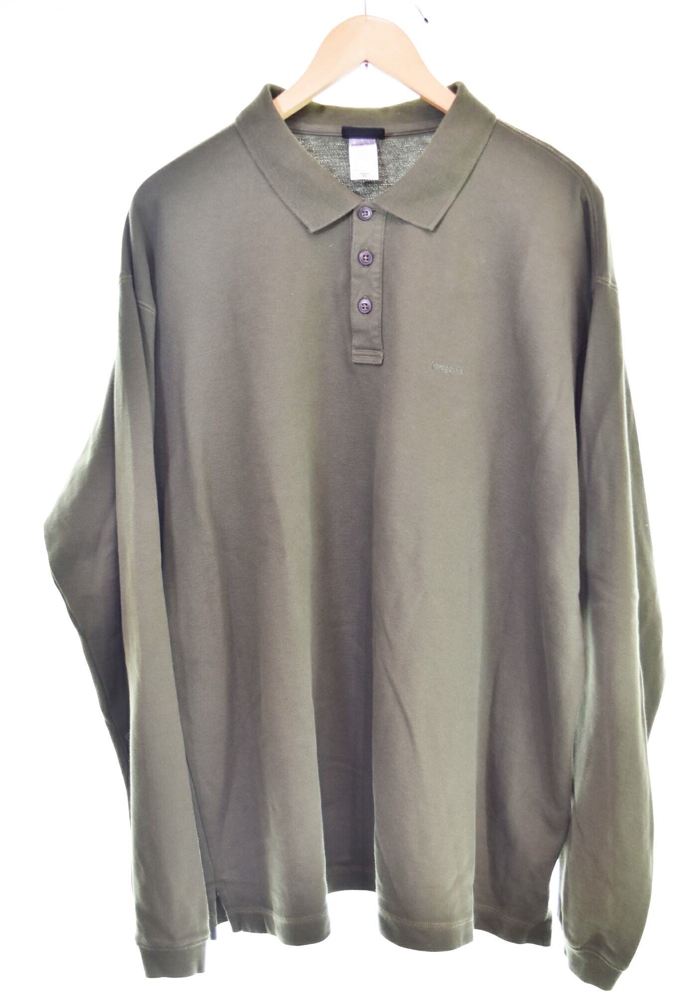 【中古】パタゴニア PATAGONIA 06AW 長袖ポロシャツ ラガーシャツ 52761 トップスその他 グリーン LLサイズ 103MT-4313｜ドンドンサガール