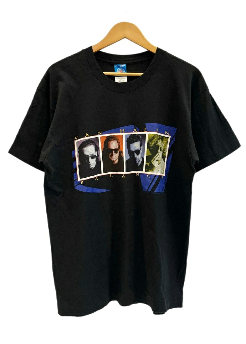 【中古】ダンス楽隊 band 90s 90\u0027s VAN HANSEN \"BALANCE TOUR 95-96\"" ・・1995 ヴァンヘーレン 平衡にする周遊旅行プルオーバー ダンス楽隊T 黒 プルオーバー 黒いこと L大きさ 101MT-6124"