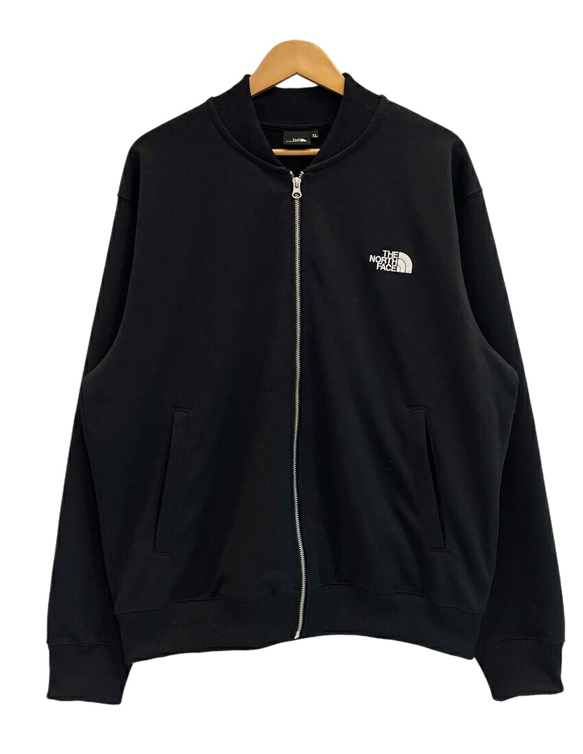【中古】北の方人間の顔 THE NORTH FACE BOMBER SWEAT JACKET MA-1 ボンバースウェットジャケット 黒 NT12639 XL 上衣 黒いこと 101MT-6125