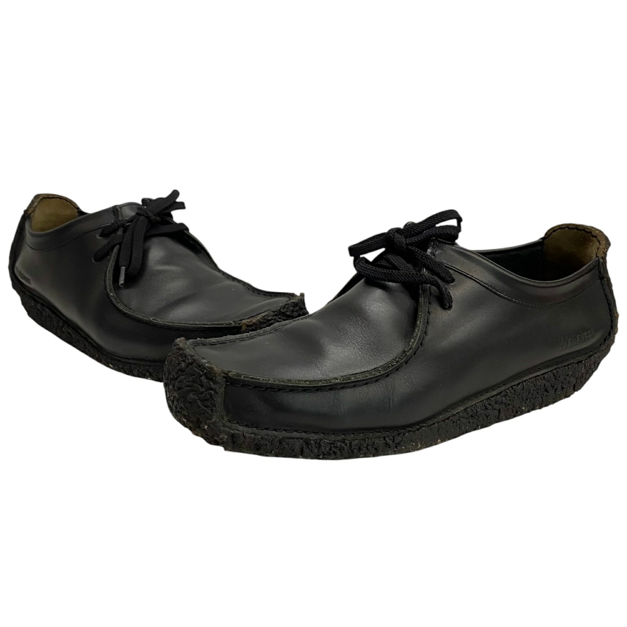 【中古】クラークス Clarks ナタリー Natalie なめし革シューズ UK7 メンズ靴 モカシン 黒いこと 25.5糎大きさ 201-shoes1689 VB
