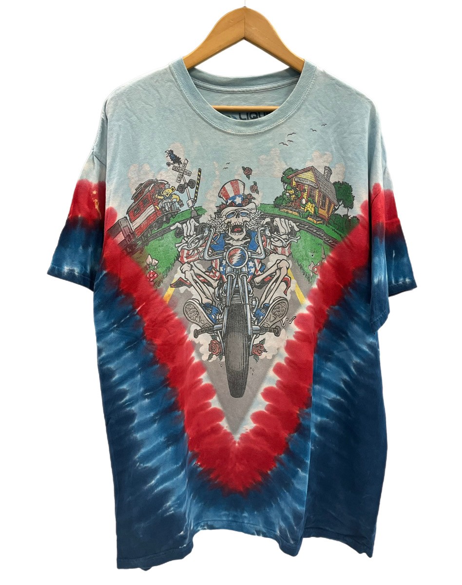 【中古】バンドTシャツ BAND-ITEM Liquid Blue ボディ Grateful Dead グレイトフルデッド MOTO SAM TIE-DYE TEE タイダイ XL Tシャツ マルチカラー 101MT-6119|ドンドンサガール