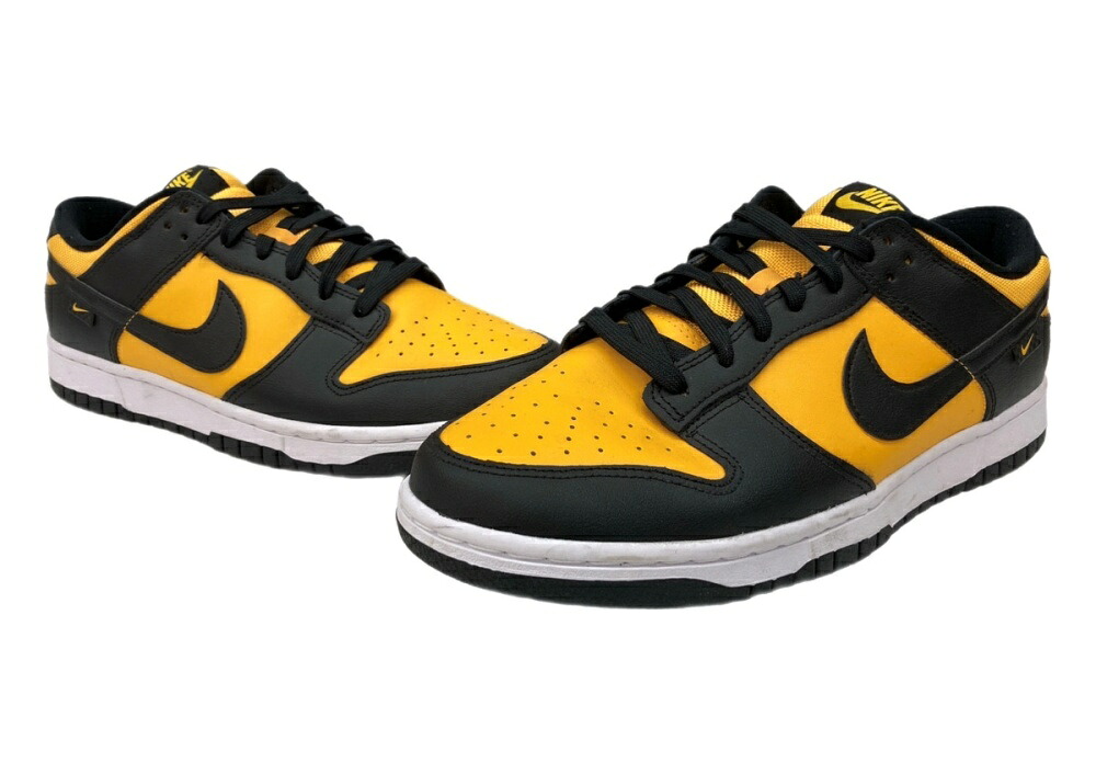 【中古】 ナイキ NIKE 23年製 DUNK LOW ダンク 置き目 単科大学 NCAA スケボー シューズ 黄 黒 FZ4618-001 メンズ靴 スニーカー 黄色 29糎 104S-1252