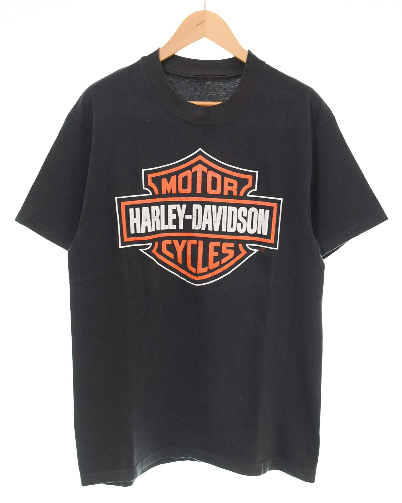 【中古】ハーレーダビッドソン 90s Harley Davidson Tee ハーレーダビッドソン プルオーバー 両面 プルオーバー 黒いこと L大きさ 103MT-4395