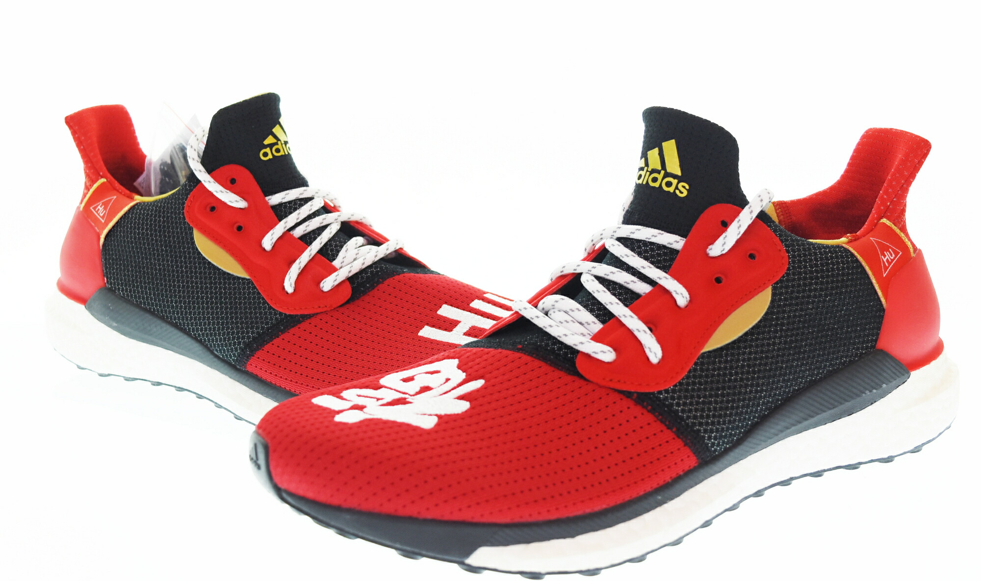 【中古】アディダス adidas Pharrell Williams Solar HU Glide ァレル・ウィリアムス ソーラー フー グライド EE8701 メンズ靴 スニーカー 赤いこと 29糎 103S-1609