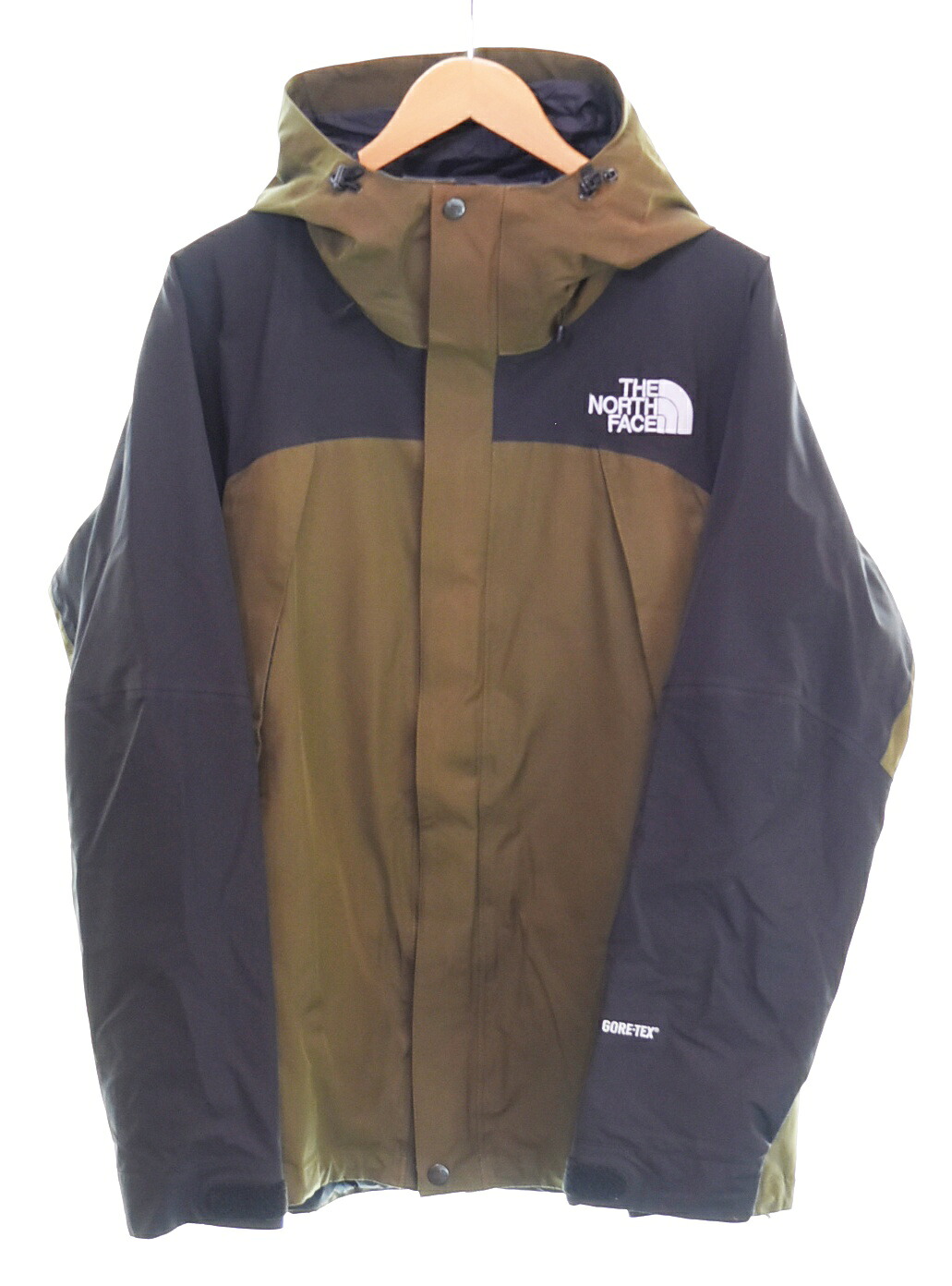 【中古】ノースフェイス THE NORTH FACE 14AW Mountain Jacket マウンテン ジャケット ナイロン ジャケット Gore-Tex ゴアテックス NP61400 ジャケット カーキ Lサイズ 103MT-4452|ドンドンサガール