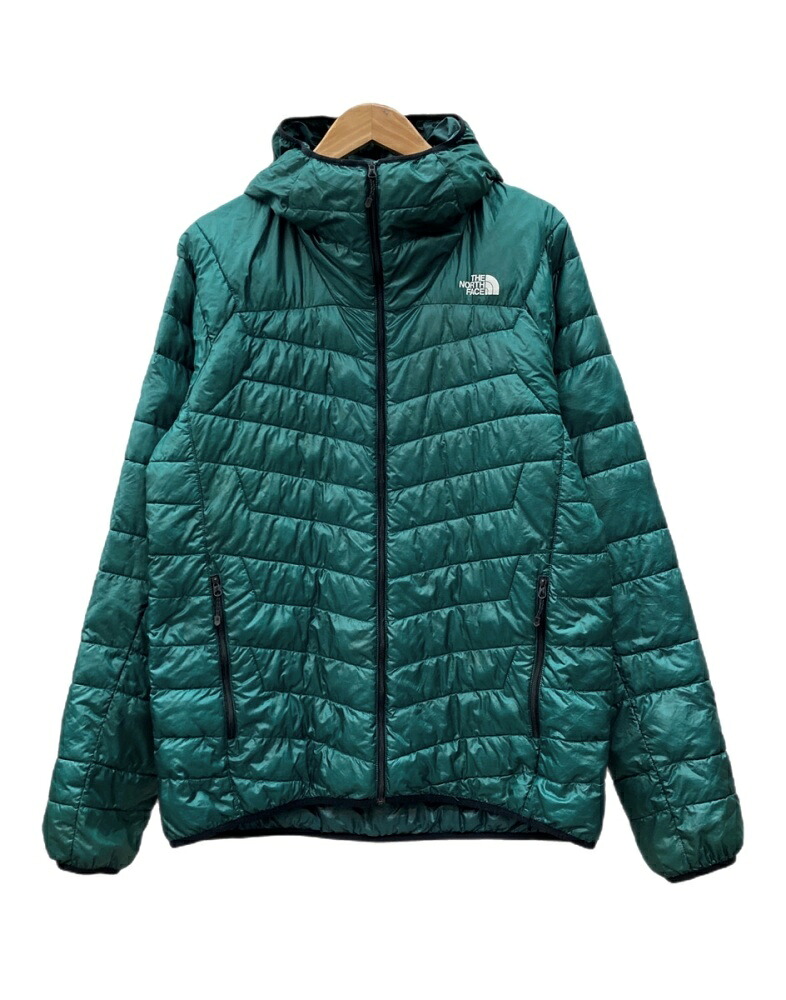 【中古】 ザノースフェイス THE NORTH FACE Volt Hoodie 雄螺子 フーディ ジップアップ PRIMALOFT PERTEX アウトドア アウター 緑 NY81916Z 上衣 ロゴタイプ 緑であること XL大いさ 104MT-3076 メンズファッション-コート・ジャケット