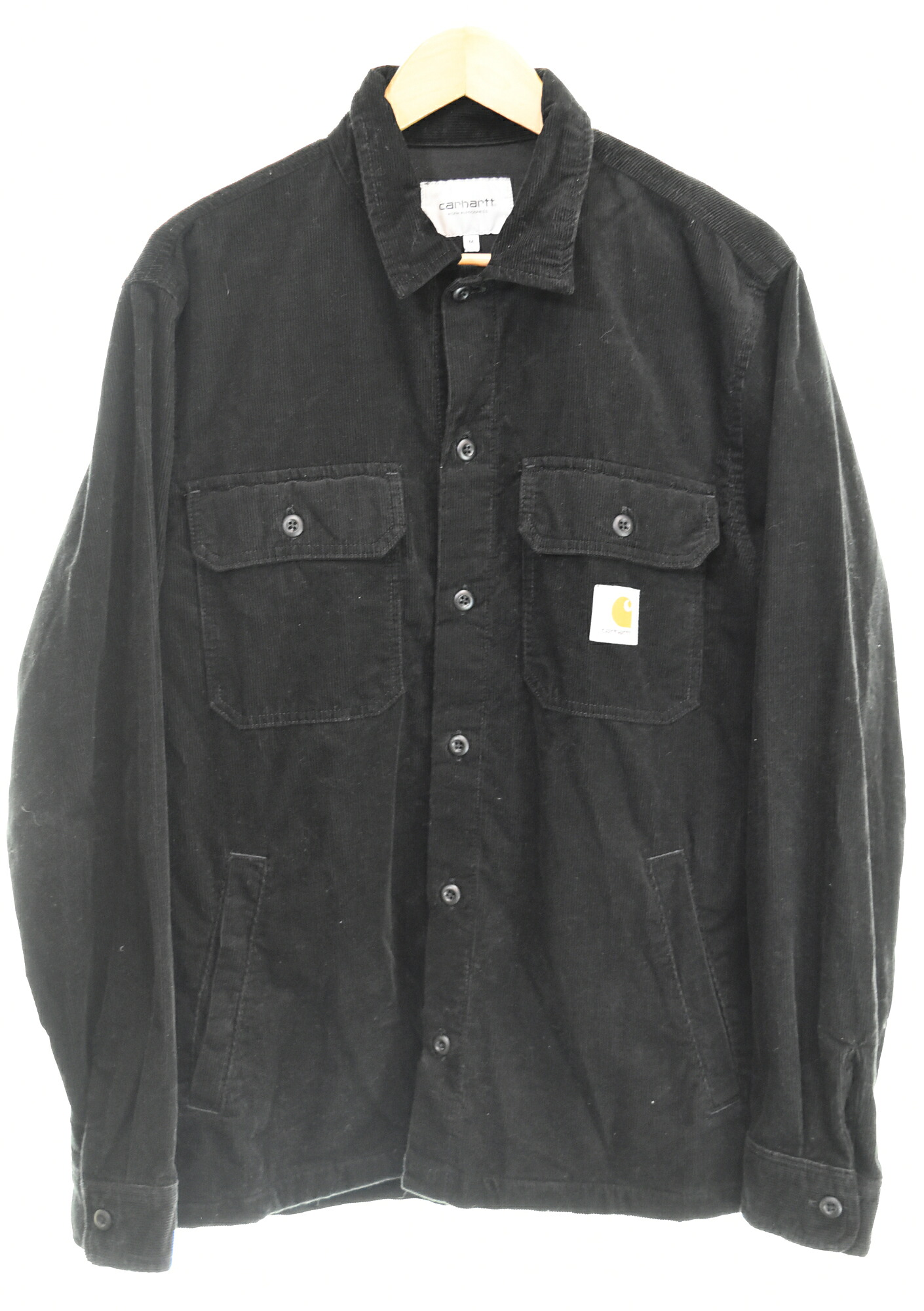 【中古】鉄道車両ハート形 Carhartt DIXON SHIRT JACKET 上衣 上衣 黒いこと M大きさ 103MT-4511