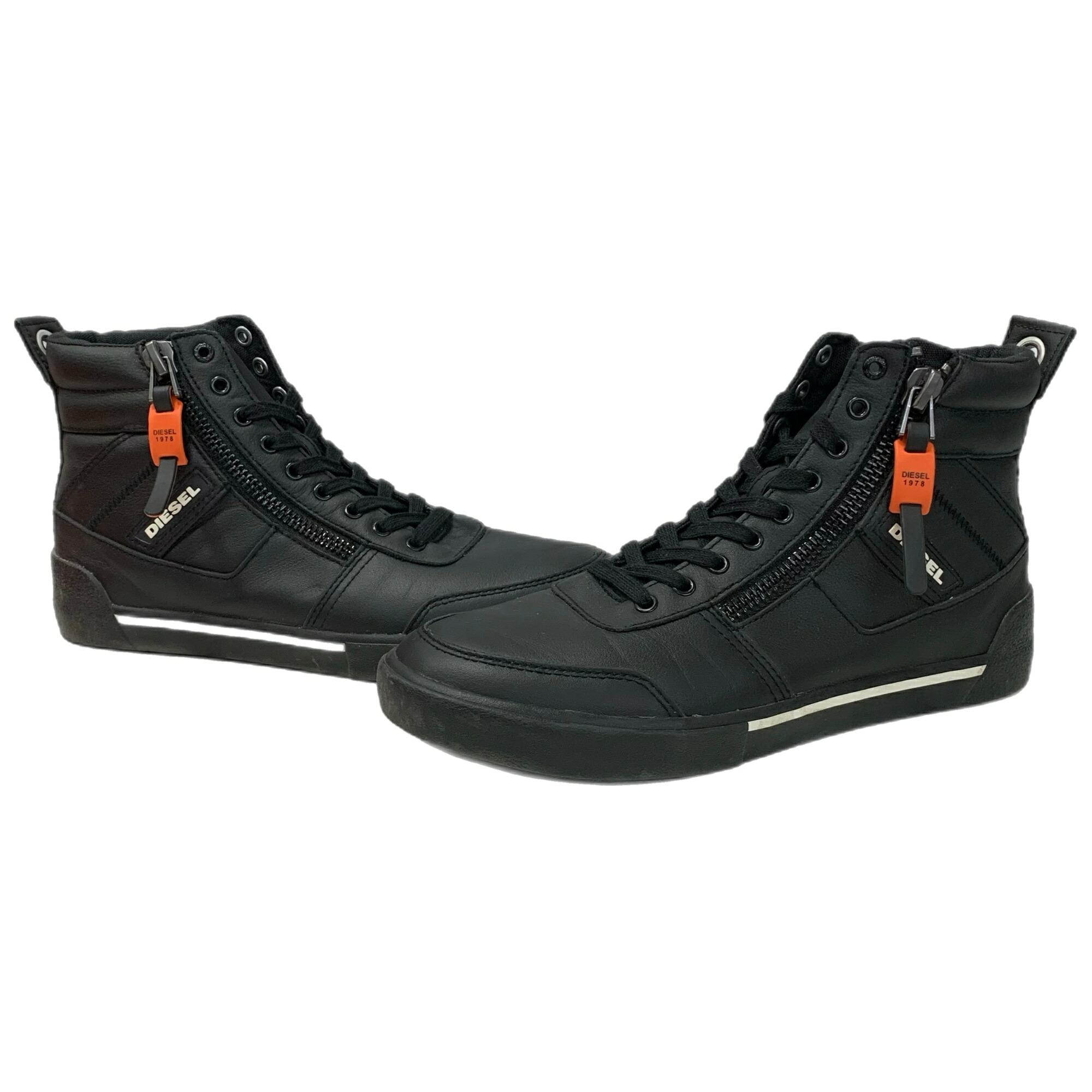 【中古】ディーゼル DIESEL ハイカットスニーカー S-Dvelows Y01988 メンズ靴 スニーカー 黒いこと 27糎大きさ 201-shoes1734