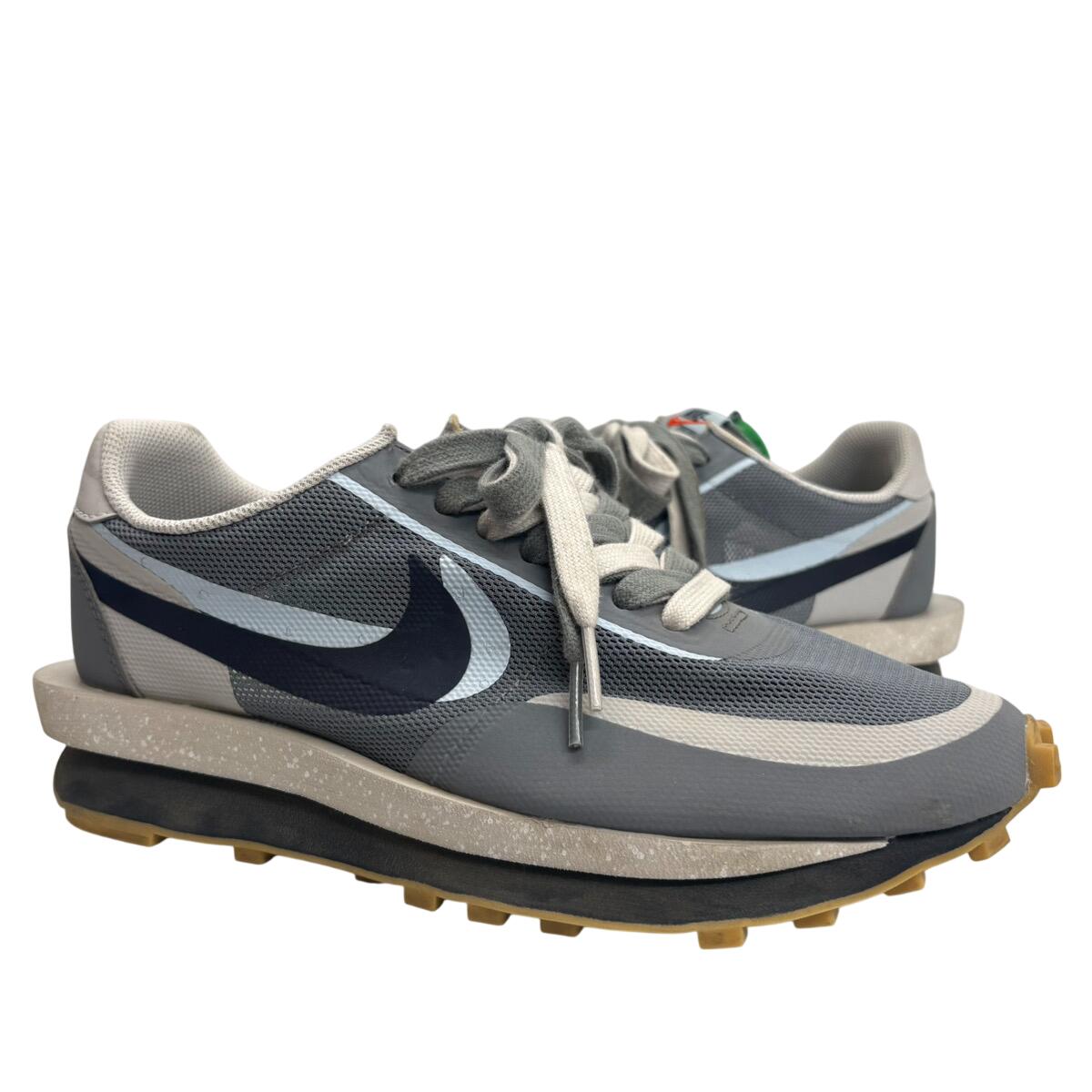 【中古】ナイキ NIKE CLOT &times; Sacai &times; Nike LD Waffle "Grey Obsidian/Cool Grey" DH3114-001 メンズ靴 スニーカー グレー 26.5cmサイズ 201-shoes1739｜ドンドンサガール