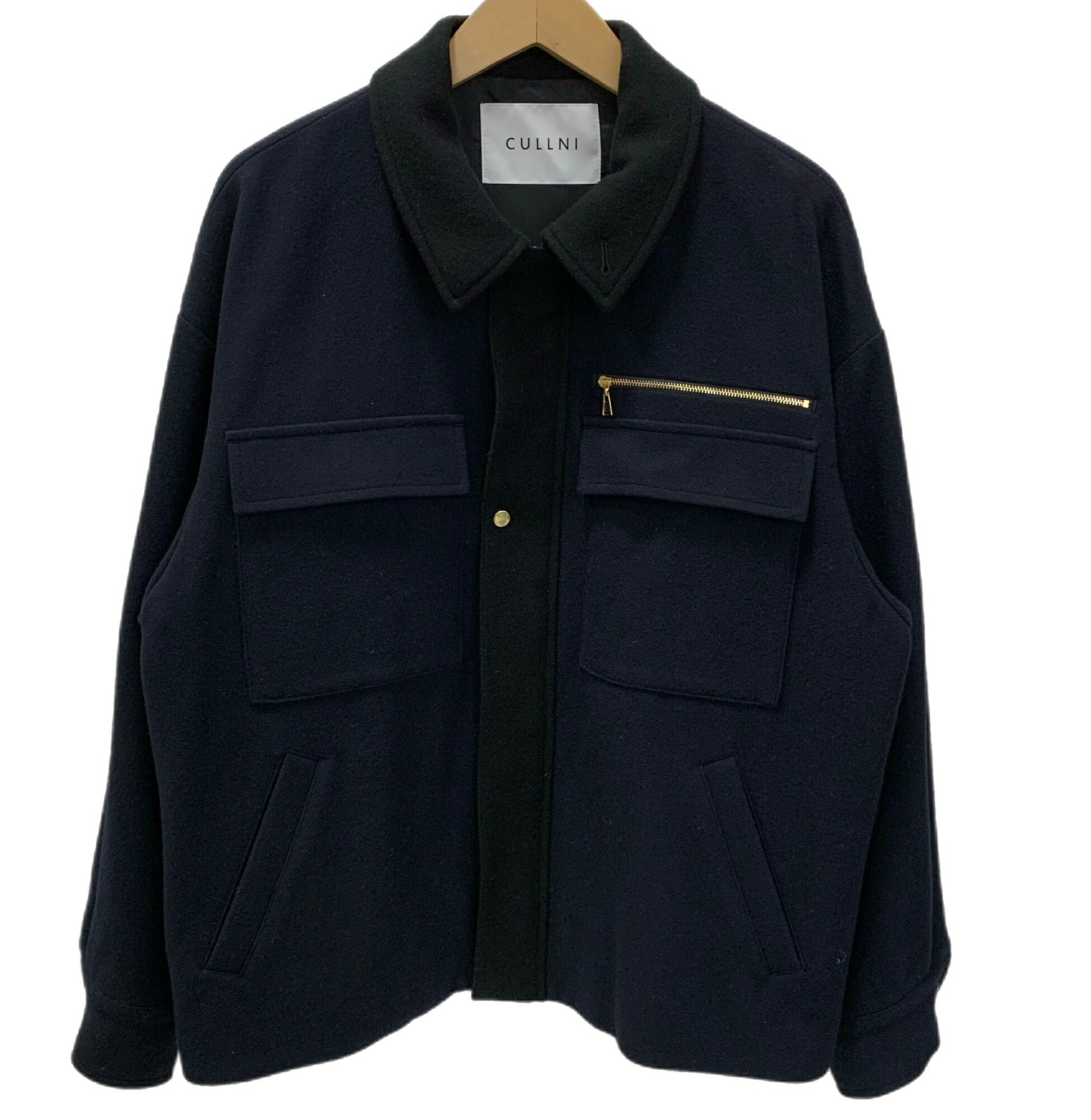 【中古】クルニ CULLNI ツイルダブルカラージャケット Twill Double Collar Jacket 23-AW-069 上衣 米国海軍 2大きさ 201MT-5951