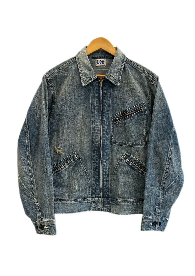 【中古】リー Lee ZIP-UPブルゾン ライトアウター LM7238 ジャケット ブルー Mサイズ 101MT-6327｜ドンドンサガール