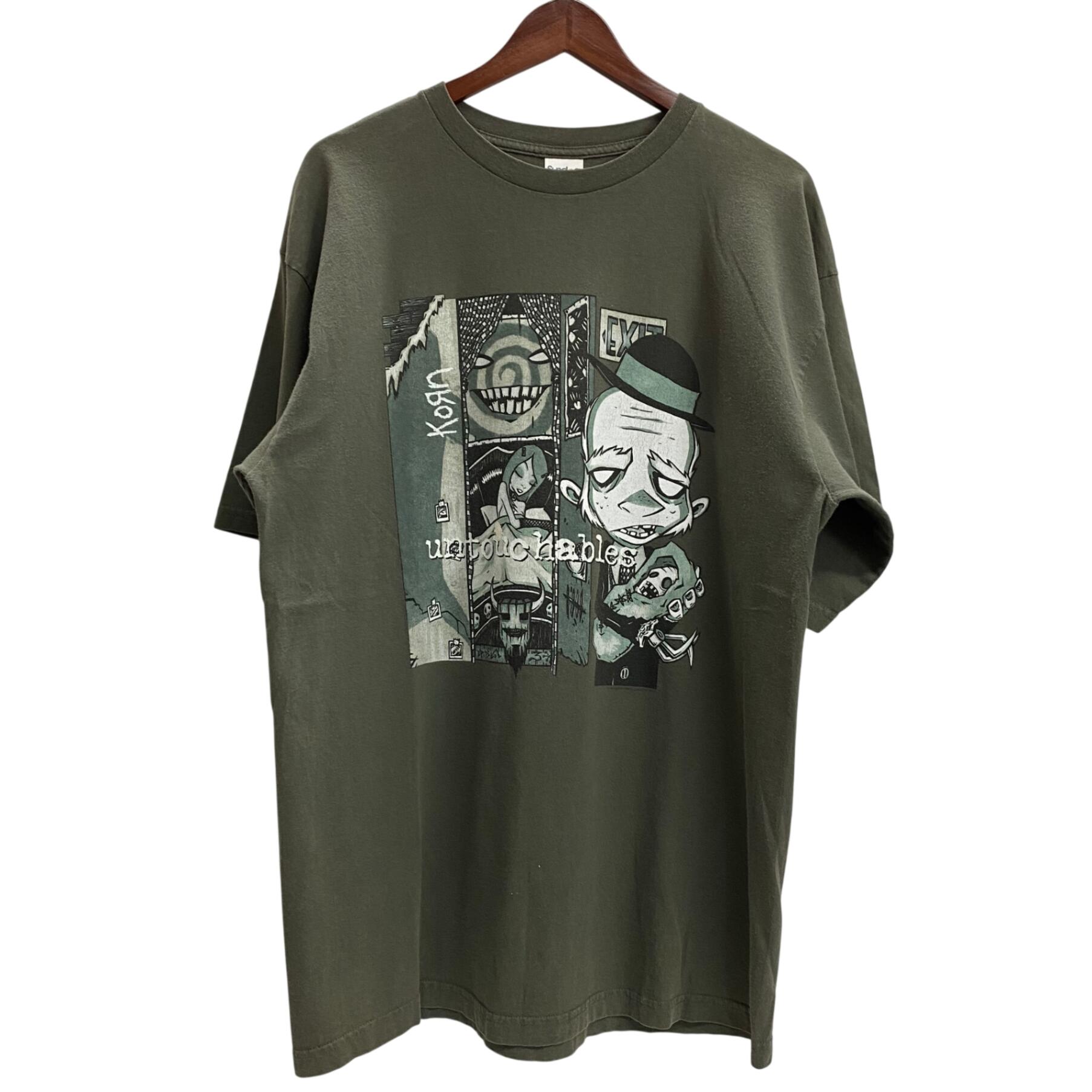 【中古】ダンス楽隊 band 00\u0027s Korn Pop Sux Tour 2002 Sundog プルオーバー 緑であること XL大きさ 201MT-5970 VB