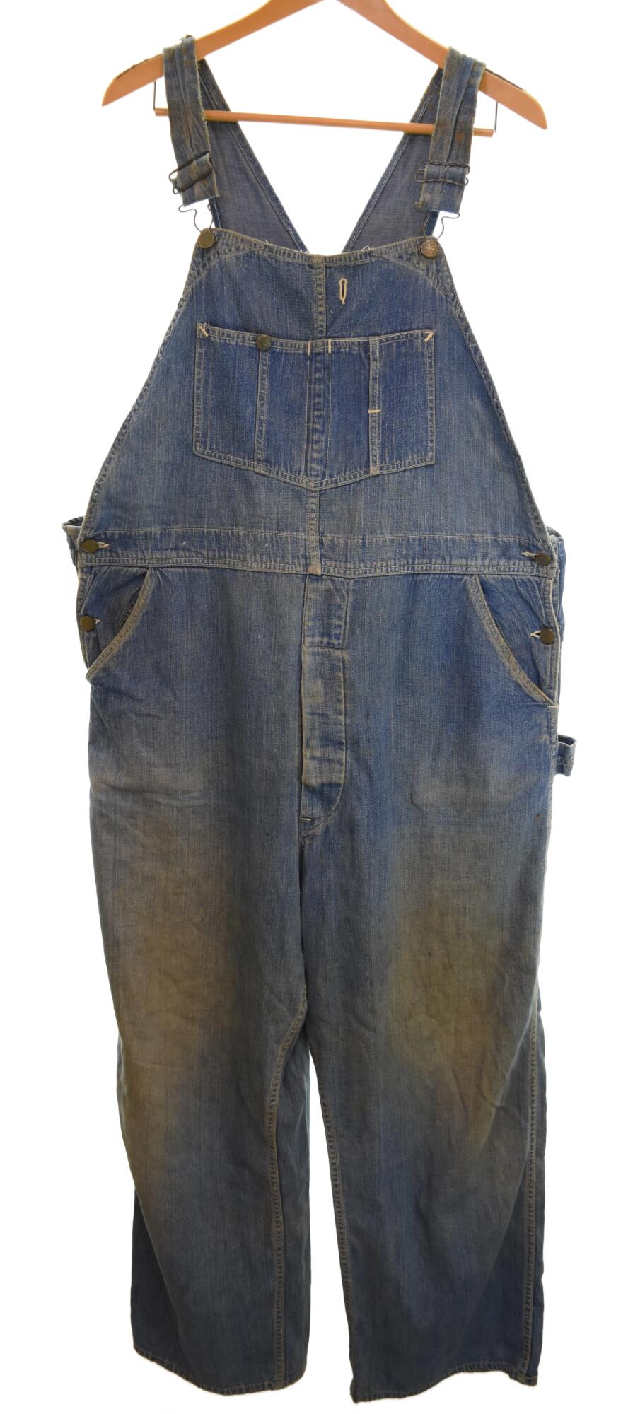【中古】前照灯 HEAD RIGHT 40\u0027s 50\u0027s OVERALL 大層らしい櫂 VINATGE DENIM ヴィンテージ ジーンズ ドーナツ名取り草 40年月日 50年月日  繋ぎ・大層らしい櫂 青碧 103MB-973