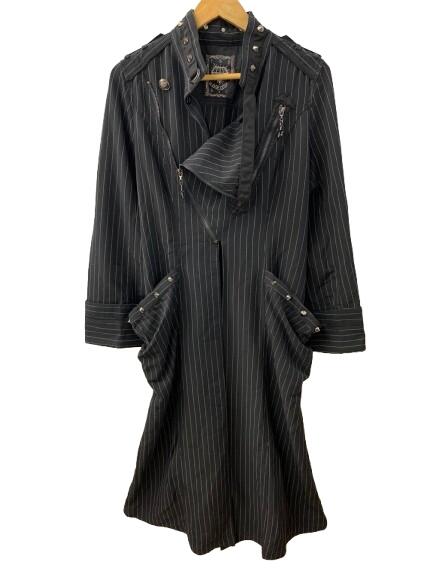 【中古】Arキン Algonquins ロング厚地の外套  厚地の外套 黒いこと 無償性大きさ 201LT-523