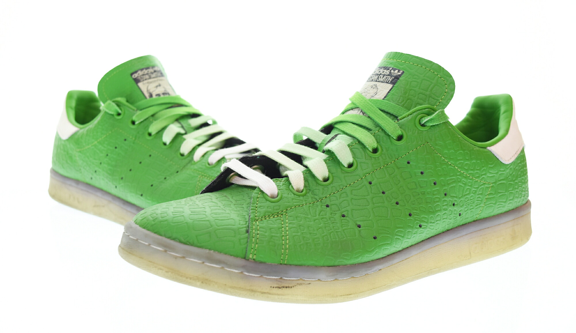 【中古】アディダス adidas TOY STORY STAN SMITH LITTLE GREEN MENスタンスミストイストーリーレックス FZ2705 メンズ靴 スニーカー 緑であること 27.5糎 103S-1668