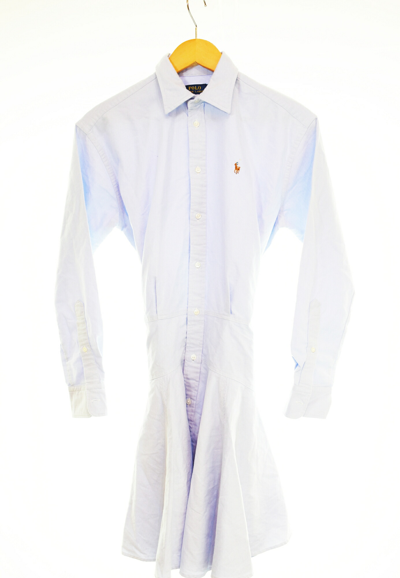【中古】ラルフローレン RalphLauren A伝達ルート シュロの葉 長袖プルオーバー衣装 衣装 青み 2 103LT-214