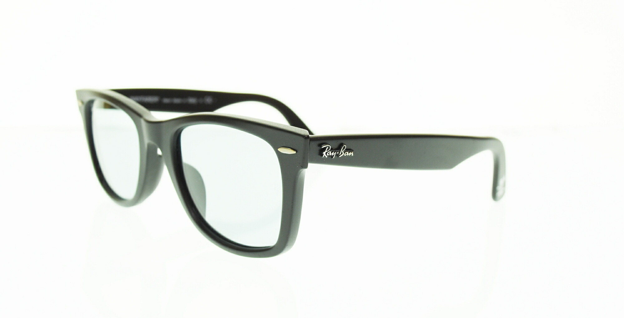 【中古】レイバン Ray-Ban WAYFARER ウェイファーラー フルフィットモデル RB2140F 901-S/R5 メガネ・黒眼鏡 黒眼鏡 黒いこと 103G-248