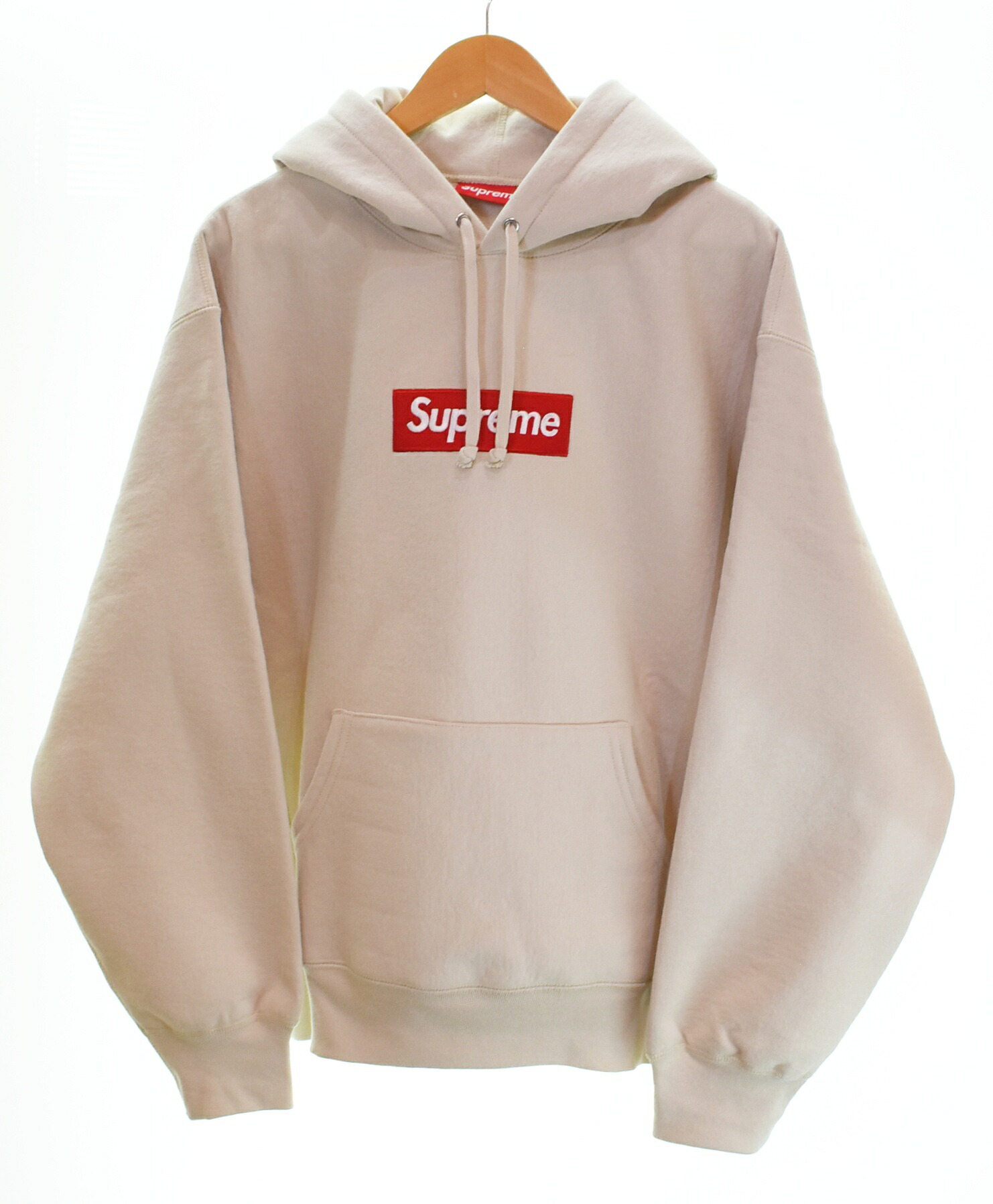 【中古】シュプリーム SUPREME カナダ製 24FW Box Logo Hooded SweatShirt ボックス席ロゴタイプ ティーシャツ パーカー フーディー 裏起毛 M アノラック ベージュ M大きさ 103MT-4645