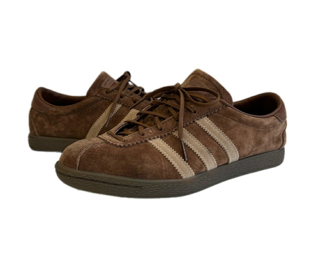 【中古】アディダス adidas TOBACCO FREAKS STORE ooz00 葉巻きタバコ フリークスストア プリラブドブラウン×神通力ベージュ HQ9178 レディース靴 スニーカー 赤銅色 24.5糎 101sh-2673